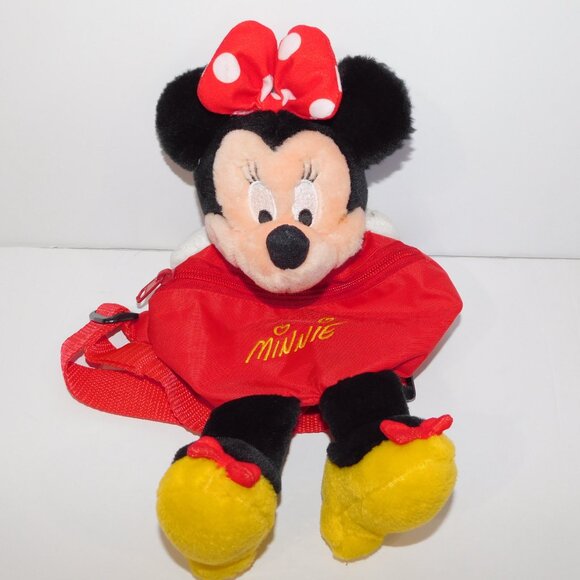 Vintage Disney World Minnie Mouse Plush kids Fanny Pack waist belt bum Bag - Picture 2 of 6